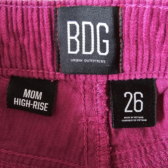 BDG Magenta Corduroy Pants - Picture 2 of 7